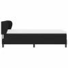 Boxspring ágy matraccal Fekete 90 x 190 cm szövet
