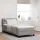 Boxspring ágy matraccal Világosszürke 90 x 200 cm szövet