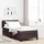 Boxspring ágy matraccal sötétbarna 90 x 200 cm szövet
