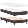 Boxspring ágy matraccal sötétbarna 90 x 200 cm szövet