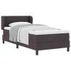 Boxspring ágy matraccal sötétbarna 90 x 200 cm szövet