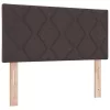 Boxspring ágy matraccal sötétbarna 90 x 200 cm szövet
