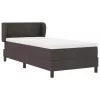 Boxspring ágy matraccal sötétbarna 90 x 200 cm szövet
