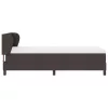 Boxspring ágy matraccal sötétbarna 90 x 200 cm szövet
