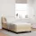 Boxspring ágy matraccal Krém 100 x 200 cm szövet