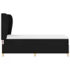 Boxspring ágy matraccal Sötétszürke 90x190 cm Szövet Fekete