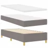 Boxspring ágy matraccal Sötétszürke 90x190 cm Szövet Tópszínű