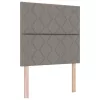 Boxspring ágy matraccal Sötétszürke 90x190 cm Szövet Tópszínű