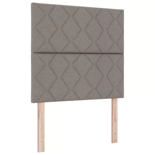 Boxspring ágy matraccal Sötétszürke 90x190 cm Szövet Tópszínű