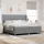 Boxspring ágy matraccal Sötétszürke 90x190 cm Szövet matraccal
