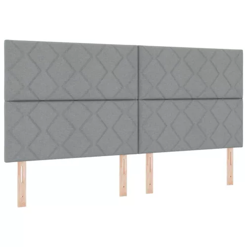 Boxspring ágy matraccal Sötétszürke 90x190 cm Szövet matraccal