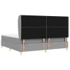 Boxspring ágy matraccal Sötétszürke 90x190 cm Szövet matraccal