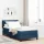 Boxspring ágy matraccal Kék 90 x 200 cm Szövet és Mérnöki Fa