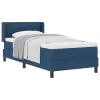 Boxspring ágy matraccal Kék 90 x 200 cm Szövet és Mérnöki Fa
