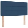 Boxspring ágy matraccal Kék 90 x 200 cm Szövet és Mérnöki Fa