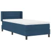 Boxspring ágy matraccal Kék 90 x 200 cm Szövet és Mérnöki Fa