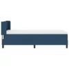 Boxspring ágy matraccal Kék 90 x 200 cm Szövet és Mérnöki Fa