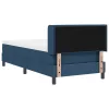 Boxspring ágy matraccal Kék 90 x 200 cm Szövet és Mérnöki Fa