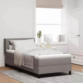Boxspring ágy matraccal Tópszínű 100 x 200 cm