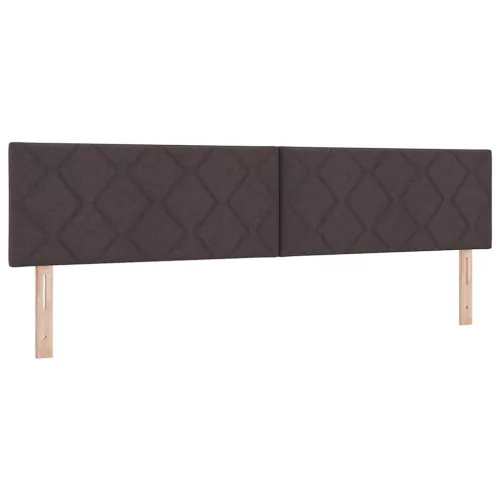 Boxspring ágy matraccal Sötét Barna 200 x 200 cm