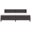Boxspring ágy matraccal Sötét Barna 200 x 200 cm