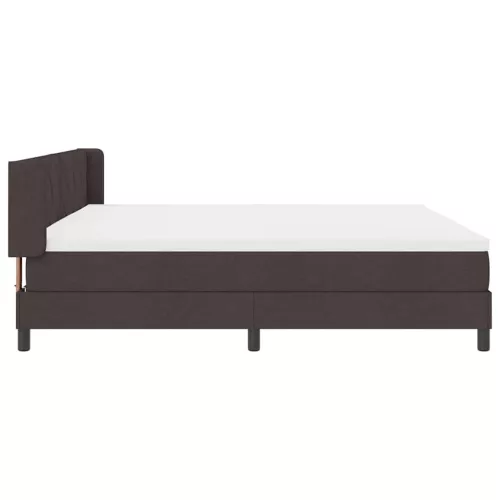 Boxspring ágy matraccal Sötét Barna 200 x 200 cm