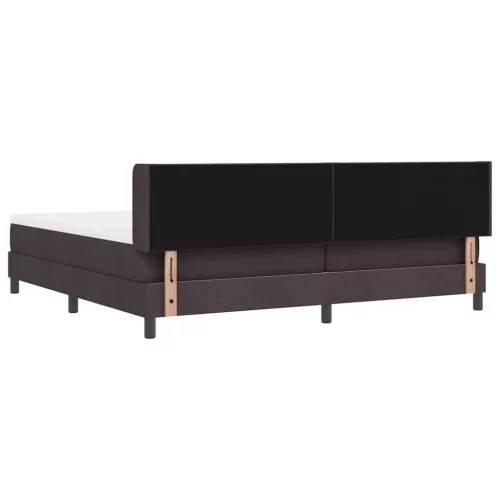 Boxspring ágy matraccal Sötét Barna 200 x 200 cm