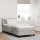 Box Spring ágy matraccal fekete 100x200 cm bársonyos matraccal