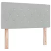 Box Spring ágy matraccal fekete 100x200 cm bársonyos matraccal
