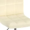 2 db krémszínű szövet forgó étkezőszék