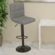 Világosszürke szövet bárszék