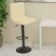 Krémszínű szövet bárszék