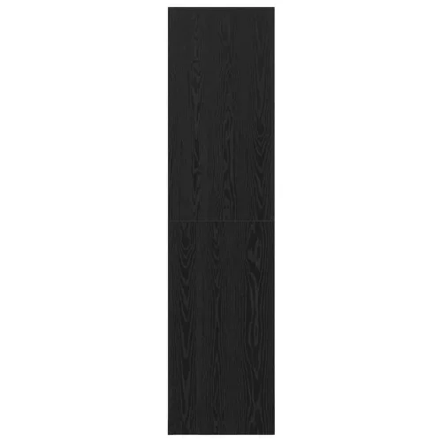 Ruhásszekrény polcokkal Musta tammi 100 x 50 x 200 cm Faanyag