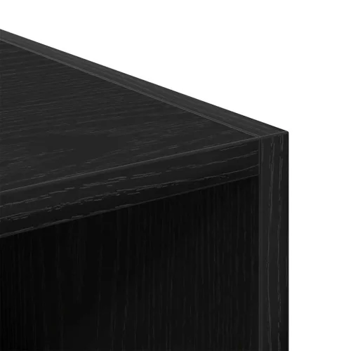 Ruhásszekrény polcokkal Musta tammi 30 x 50 x 200 cm Faanyag