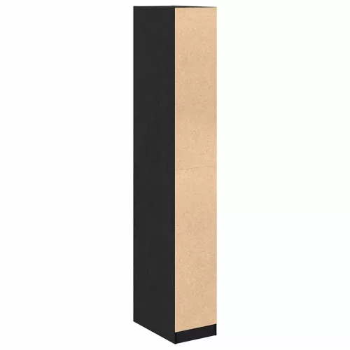 Ruhásszekrény polcokkal Musta tammi 30 x 50 x 200 cm Faanyag