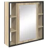 Fürdőszoba bútor szett 2 pcs Barna 60 x 30 x 60 cm Faanyag