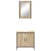 Fürdőszoba bútor szett 2 pcs Barna 60 x 30 x 60 cm Faanyag
