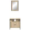 Fürdőszoba bútor szett 2 pcs Barna 60 x 30 x 60 cm Faanyag