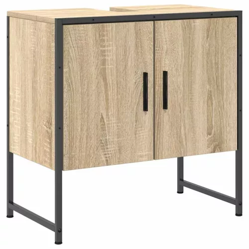 Fürdőszoba bútor szett 3 pcs Barna 60 x 33 x 60 cm Faanyag