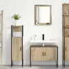 Fürdőszoba bútor szett 3 pcs Barna 33 x 33 x 120.5 cm Faanyag