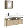 Fürdőszobai Szekrény Szett 3 pcs sonoma tölgy 80 x 30 x 60 cm