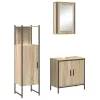 Fürdőszoba bútor szett 3 pcs Barna 60 x 30 x 60 cm Faanyag