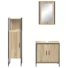 Fürdőszoba bútor szett 3 pcs Barna 60 x 30 x 60 cm Faanyag