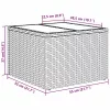 Kerti Kanapé Szett 6 pcs Szürke Poli rattan