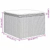 Kerti Kanapé Szett párnával 5 pcs Világosszürke Poli rattan