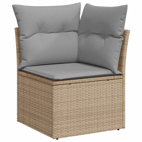 Kerti Kanapé Szett párnával 9 pcs Bézs Poli rattan