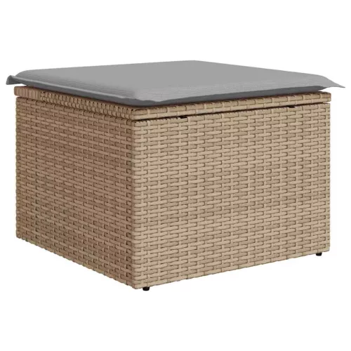 Kerti Kanapé Szett párnával 9 pcs Bézs Poli rattan