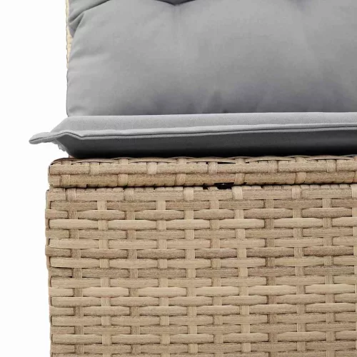Kerti Kanapé Szett párnával 9 pcs Bézs Poli rattan