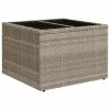 Kerti Kanapé Szett párnával 5 pcs Világosszürke Poli rattan