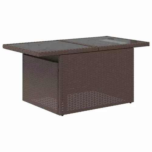 Kerti Kanapé Szett 8 pcs Barna és krémszínű 100 x 55 x 73 cm
